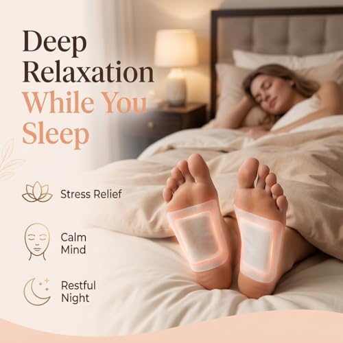 Image of DOLTAS Herbal And Gentle Ingredient Detox Foot Pads, Natural (Pack of 2) - Bamboo Vinegar Foot Patch for Sleep Support, Foot Comfort, Relaxation & Overnight Wellness | Acupoint Micro-Massage Technology | Natural Herbal Detox Foot Pads for Daily Foot Care
