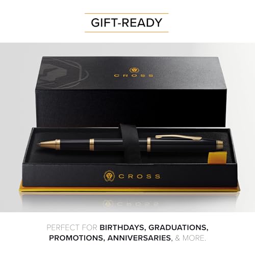 Image of Cross Century II Classic Black Rollerball Pen - Sophisticated Luxury Writing Instrument with Smooth Ink Flow for Professionals and Gift Giving