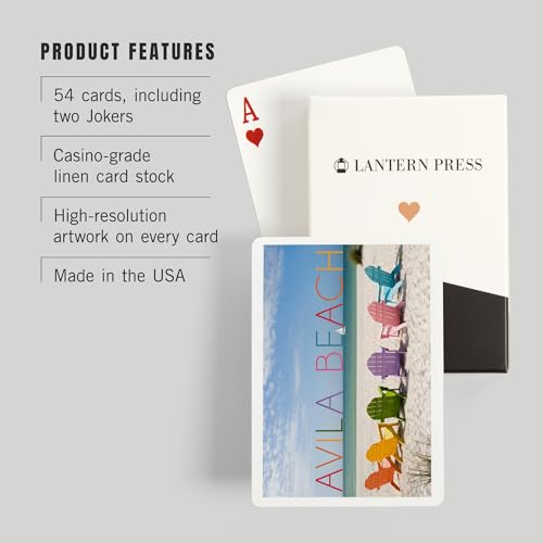 Avila Beach California Juego de 52 Cartas Poker miniatura 3