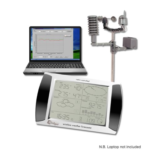 Preisvergleich Produktbild USB Wetterstation, drahtlos, LCD Touchscreen