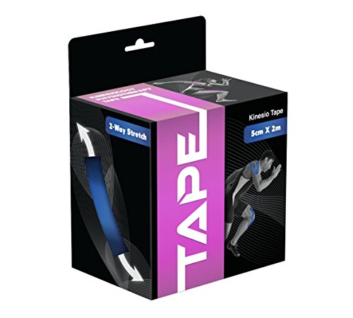 PROTONE The end Rouleau de bande élastique de support de kinésiologie pour sport/physiothérapie/musculation/blessure Rose 2 m x 5 cm