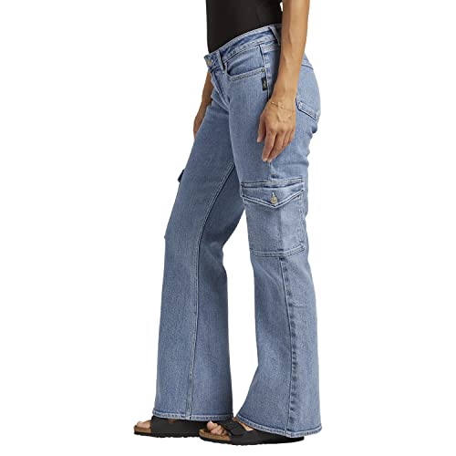 Silver Jeans Co. Women's Low Rise Cargo Pocket Jeans2