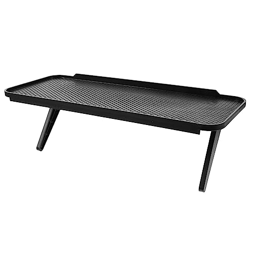 VILLCASE Foldable Screen Shelf Organizer Storage Rack for Tv Computer Monitors Durable Minimalist Design for Cable Boxes Accessories Easy Install