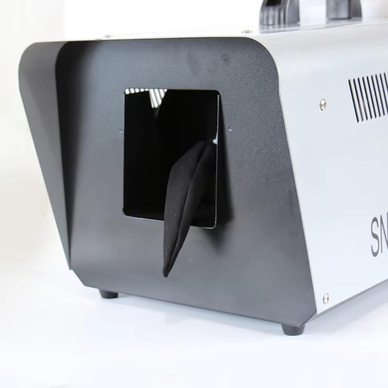 Máquina de Nieve 1500W Gunner Smoke con Control Remoto y DMX, Profesional para Efectos de Escenario, Fiestas, Navidad y Bodas, Alcance hasta 6 Metros, Tanque de 5L, Soporte Ajustable