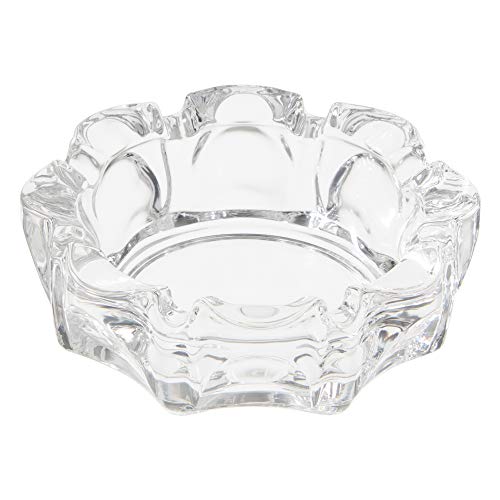 東洋佐々木ガラス 灰皿 クリア 約φ11.2×3.8cm ローラー 小 日本製  P-05533-JAN 60個入