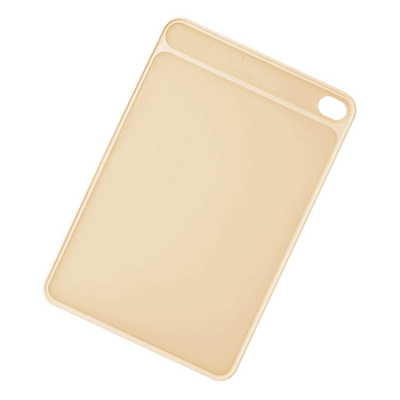 Planche à découper plastique double face réversible à bords égouttoir intégrés