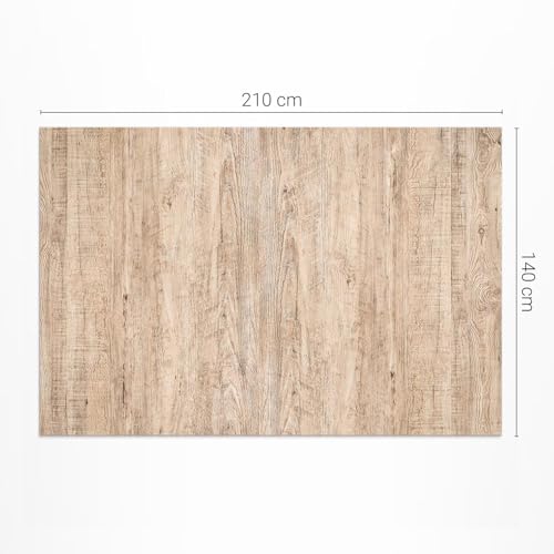 Tapis extérieur jardin PVC imperméable 140x210 cm rectangle texture planche - 4