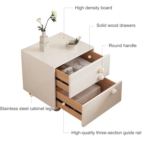 Table de chevet moderne pour petit espace et studio d'étudiant rose