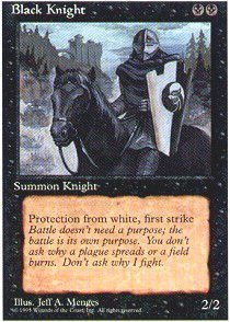 MTG 黒騎士/Black Knight DCIマーク 英語 foil MTG 黒騎士/Black Knight DCIマーク 英語 foil - メルカリ