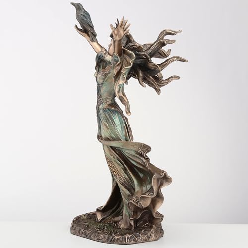 Estatua Morgan Le Fay en Resina con Acabado Bronce 25 cm miniatura 6
