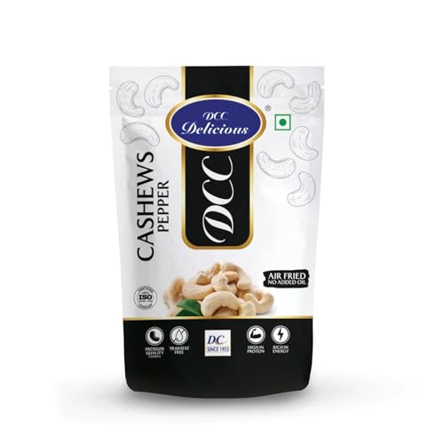 Image of DCC Delicious Roasted Cashews (Pepper), 80Grams | Dry Roasted | Air Fried