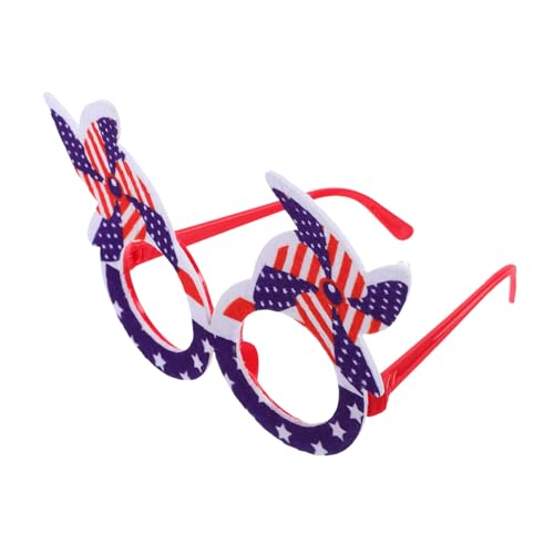 Beavorty Windmill Style Glasses Independence Day Party Favors Patriotic Independence Day Glasses for Adults Boys and Girls