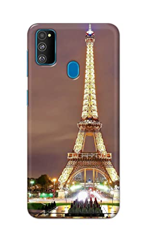 Image of PRINTFIDAA Lovers Famous Place Eiffel Tower in Paris Printed Designer Hard Case for Samsung Galaxy M30s / Samsung M21, SM-M307FN / DS, SM-M307F / DS Back Cover -(e) RPM1009