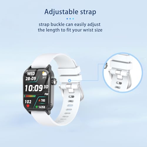 Correa de silicona para reloj TRAUSI TG08 blanco miniatura 6