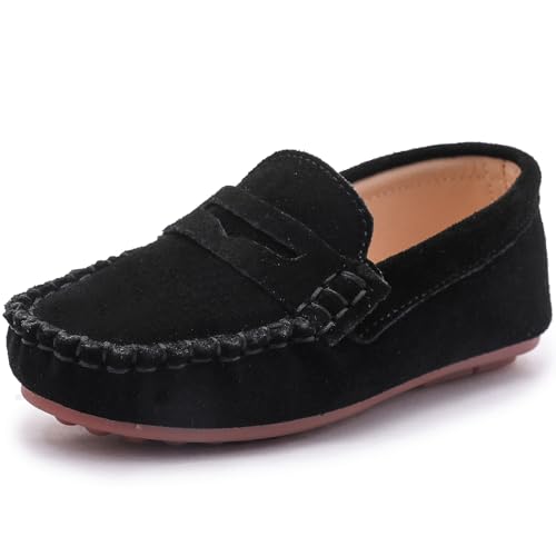 Mocassins anti ampoules pour enfants chaussures école et robe formelle confort