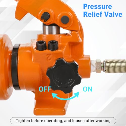 Image of Hydraulic Hand Pump CP-700-2 10000psi, 3200CC Hydraulic Hand Pump Manual Lifting Pump, Ultra-high Pressure Hydraulic Hand Pump Kit with 2M /78.7 inch Oil Pipe Single Acting for Hydraulic Tools