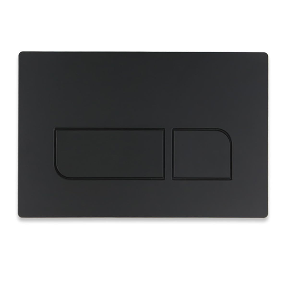 Toilet Dual Flush Plate for Geberit Concealed Cistern - Compatible with Sigma 01, 20, 30, 50 and UP300, UP320 Actuator Plates, Black Finish