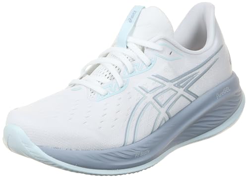 ASICS Herren Gel-Cumulus 26 Sneaker, Weiss/KÜHLGRAU, 42.5 EU