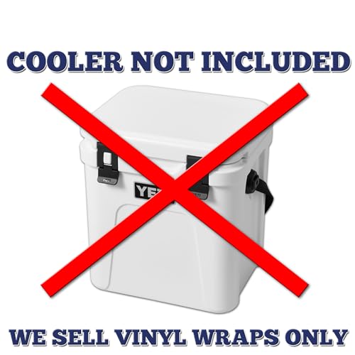 Image of USATuff Vinyl Cooler Lid & Insert Kit Compatible with YETI 24 qt Roadie | Easy Peel & Stick Application Cooler Skin Decal Wrap | Durable Pre-Cut Pieces | for Outdoor Use - Gadsden Don't Tread Split