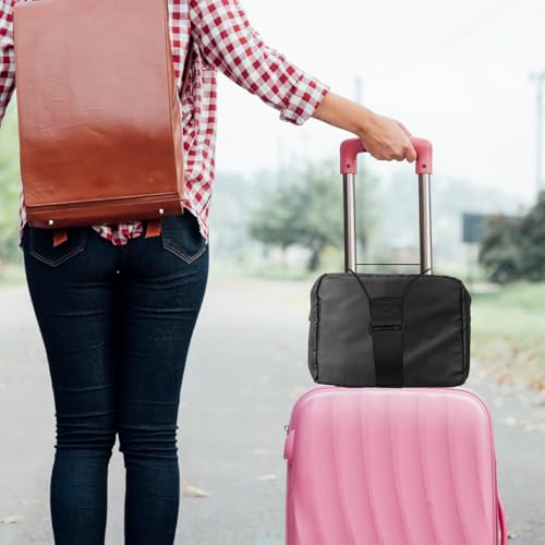 Image of Luggage Straps, Bag Bungee, Bold Elastic Wrap Belts, Travel Essentials Luggage Accessories, Travel Belt for Add a Bag, Attaching Extra Bags to Suitcase Handle, Handbag, Backpack