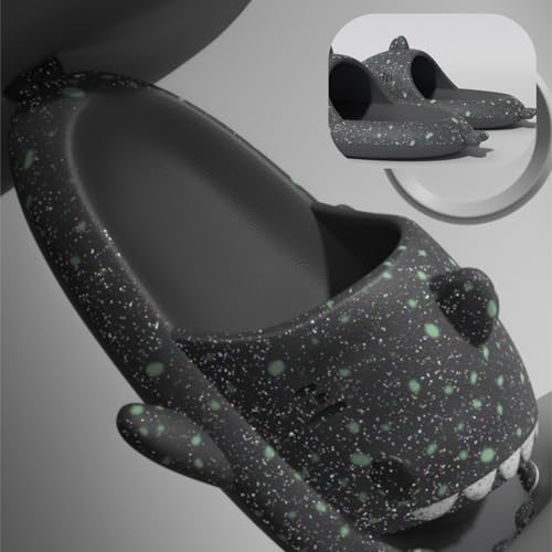 Image of allgala Shark Slides for Women Men and Big Kids Novelty Soft Slippers Open Toe Shark Sandals Cushioned Slides Beach Pool Shower Cruise Slippers with Comfy Cushioned Thick Sole