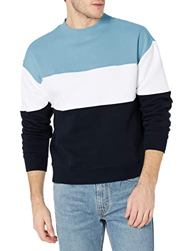 Charles River Apparel Unisex Westerly Crew Pullover, Hellblau/Weiß/Marineblau, X-Large Cover