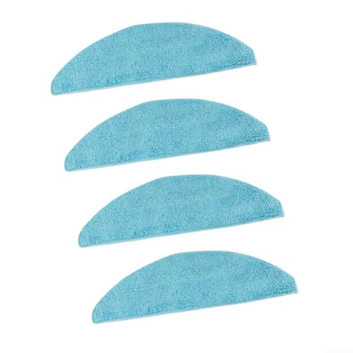 Durashmall Paquete de 4 paños de microfibra de repuesto, para aspiradora robot Cecotec Y70, almohadillas de limpieza resistentes y lavables, para pelo de mascotas y suelos duros, accesorios fáciles de