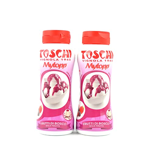 GR 400 (2 BARATTOLI DA 200 GR) DI TOPPING AI FRUTTI DI BOSCO GUARNIZIONE AI FRUTTI DI BOSCO PER DOLCI, GELATO, DESSERT, MOUSSE, TORTE E YOGURT