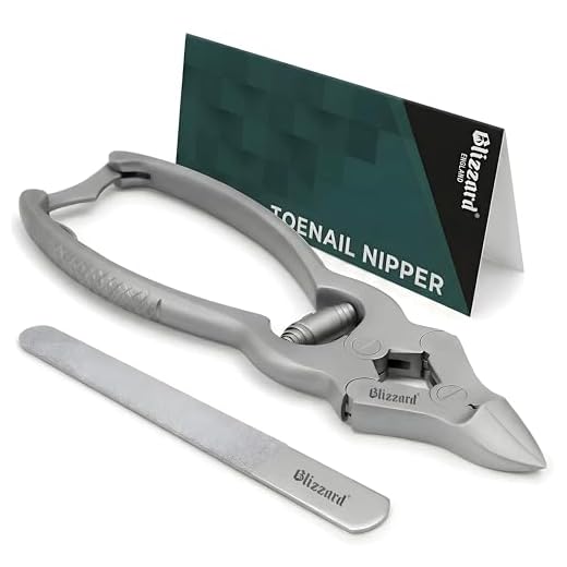 Blizzard Nagelzange für starke Fußnägel (15cm) -Professionelle Dicke & Eingewachsene Zehennagelknipser für Männer & Senioren-Edelstahl Pediküre Knipser Zehennagelschneider - Werkzeug für die Fußpflege