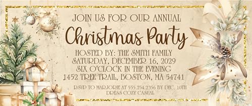 Party Beautifully Christmas Party Invitations thumb #2