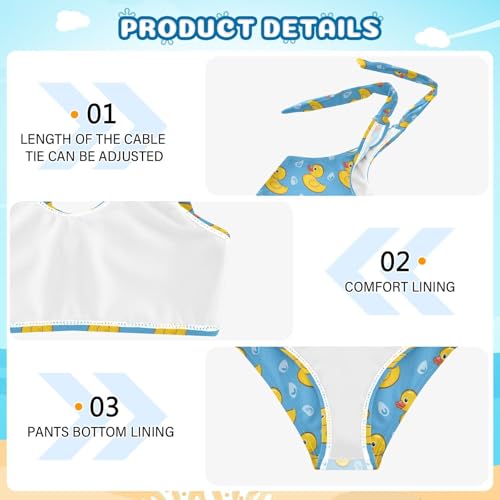 Image of Girls Two Piece Tankini Swimsuits Summer Bathing Suit Beach Swimwear Set