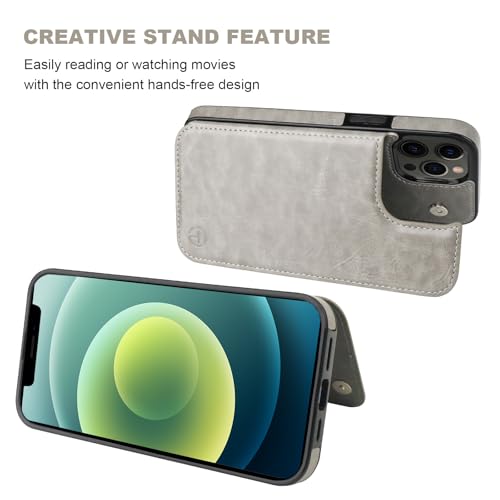 Étui portefeuille iPhone 12 Pro Max en cuir synthétique durable - 6