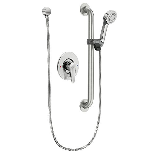 Moen T9346GBM15 Kit de recambio metálico todo en uno Posi Temp Comercial 1.5 GPM (Válvula no incluida), cromo miniatura 1