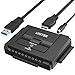 Price comparison product image UNITEK USB 3.0 to IDE SATA Hard Drive Adapter Cable, IDE External Converter for Universal 2.5/3.5 HDD/SSD, One Touch Backup Function and Restore Software, Included 12V/2A Power Adapter
