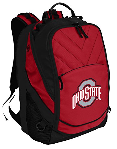 Image of Broad Bay Ohio State Backpack | Official OSU Buckeyes Logo, Padded Laptop Computer Section, Premium 600 Denier Nylon Fabric,