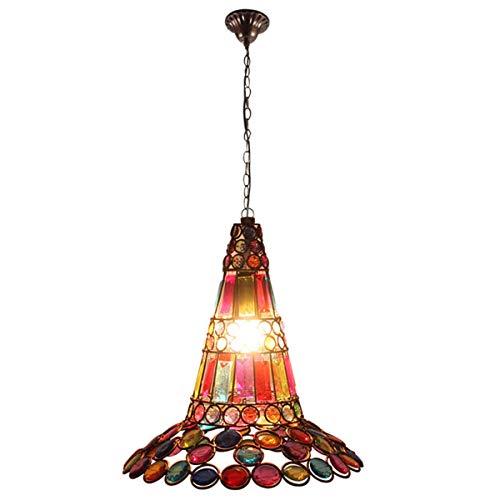 Türkischer Hut Pendelleuchten Vintage Handmade Island Pendelleuchte Bunte Acrylperlen Eiling Hängelampe Für Esszimmer Schlafzimmer Villa E27