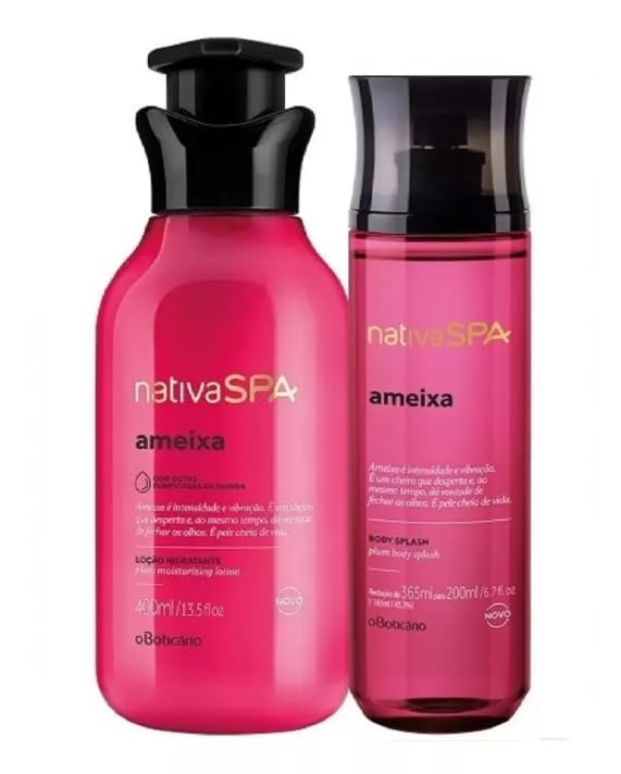 Kit Nativa Spa Ameixa: Loção Hidratante Corporal 400ml + Body Splash 200ml