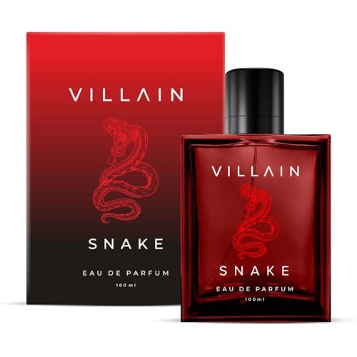 Villain Snake Perfume for Man -100ml Long Lasting Smell | Premium Luxury Masculine Fragrance Gift For Men | Eau De Parfum for Party, Wedding Gift for Him | Ozonic, Patchouli, Amber, Musk EDC Notes