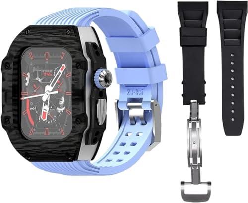 [CEKGDB] Rm X^CJ[{t@Co[vP[X + tbfSvoh Mod LbgAIwatch 8 7 6 5 4 45mm 44mm Ultra 49mm pvXgbvƃJo[̏CƃAbvO[h(M,49MM)