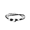 Fossil-Womens-Stainless-Steel-and-Genuine-Leather-Bracelet Fossil Women's Leather Bracelet, Color: Silver/Brown (Model: JA6068040)