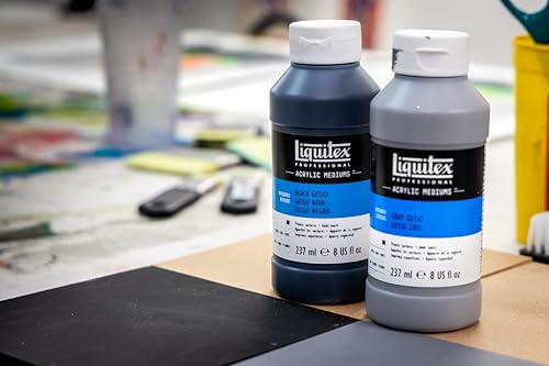Image of Liquitex Professional Neutral Gray Gesso Surface Prep Medium, 8-oz