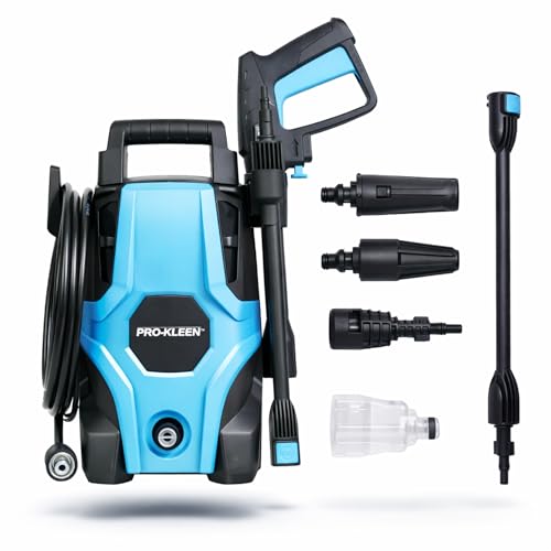 Pro-Kleen Pressure Washer Electric High Performance Power Jet Wash Cleaner For Patio and Car 1400W, Portable For Cleaning Drives, Walls, Vehicles, Garden Furniture