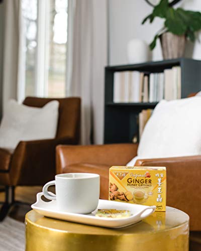 Prince of Peace Instant Ginger Honey Crystals, 2 Packs of 10 Sachets – Instant Hot or Cold Beverage – Easy to Brew Ginger and Honey Crystals