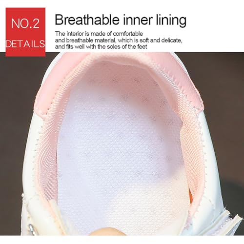 Toddler Boys Cartoon Bunny Pattern Flats Shoes Boys Girls Hook and Loop Breathable Leather Sneakers Canvas Shoes Kids4