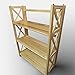 Casual Home Montego 3-Shelf Folding Bookcase, Natural , 27.5