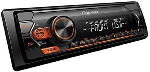 Pioneer MVH S120UBA   Autoradio 1 DIN con sintonizador RDS, iluminación ámbar, USB y Compatible con Dispositivos Android