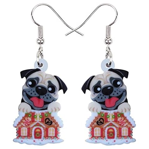 Boucles D'Oreilles Chien Noël NEWEI Cover