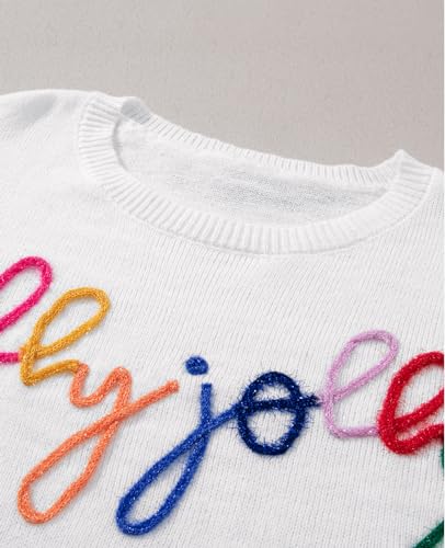 Image of SELINK Women's Valentines Sweater Crew Neck XOXO Heart Print Casual Long Sleeve Pullover Tops Sweaters