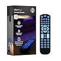 GE Backlit Universal Remote Control for Samsung, Vizio, LG, Sony, Sharp, Roku, Apple TV, RCA, Panasonic, Smart TV, Streaming Players, Blu-Ray, DVD, 4-Device, Black, 40081 Black, Backlit