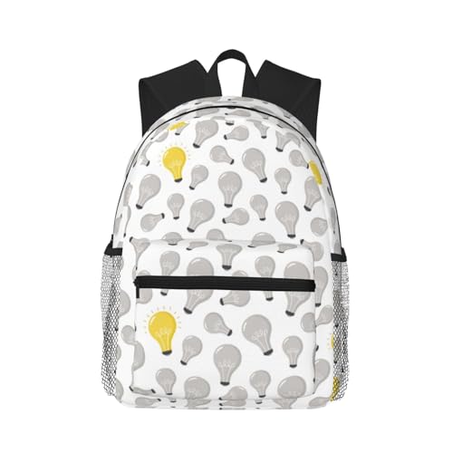 Novastar Mochila de viaje para portátil para hombres y mujeres, mochila ligera con patrón de foco gris con correas de transporte ajustables, mochila de playa resistente al agua, mochila de viaje con